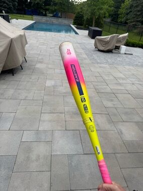 Easton Neon Pink and Yellow Gradient Youth Bat